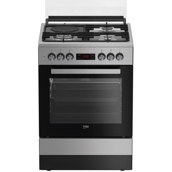 BEKO Cooker 3 Gas + 1 Electric: FSM63330DXDSL 