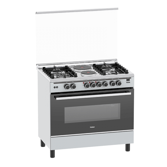 Haier 4Gas + 2Electric 90X60 Cooker with Oven: HCR6042EDS