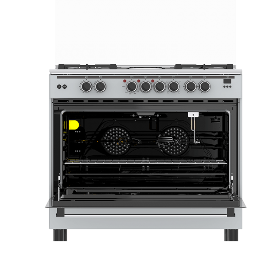 Haier 4Gas + 2Electric 90X60 Cooker with Oven: HCR6042EDS