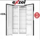 Exzel 430L, 2 Door, Side By Side, Inverter Compressor Fridge