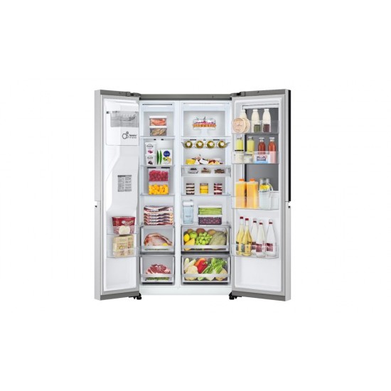 LG Net 635(L) Mirror Instaview Fridge: GC-X267MSEW