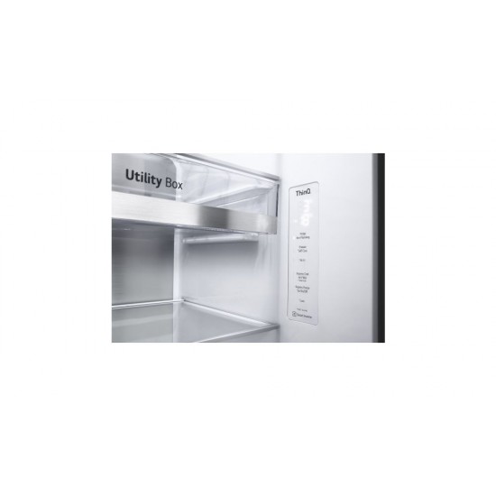 LG Net 635(L) Mirror Instaview Fridge: GC-X267MSEW