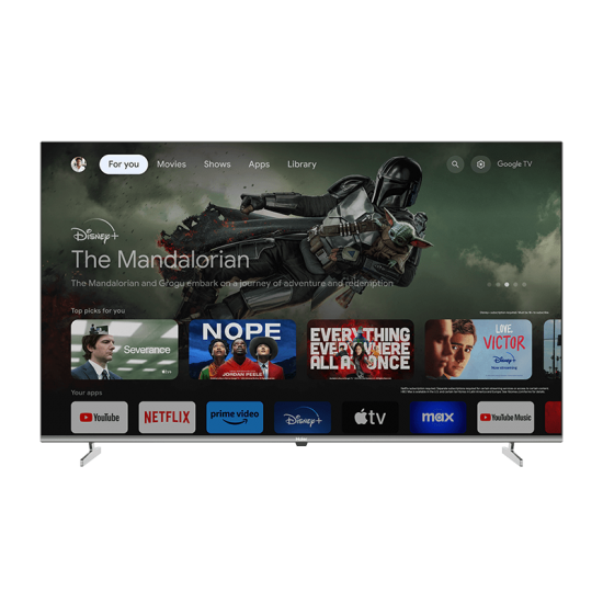 Haier 55" Google Tv 4k Qled Hdr10 Frameless Gaming Tv: H55S80EUK