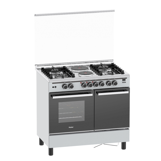 Haier Cooker 4 GAS + 2E 60x90: HCR6042DES