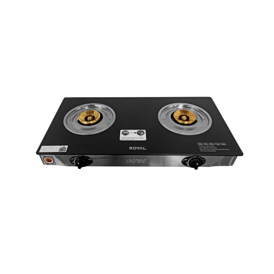 ROYAL 2 Gas Burner Stove Glass Table Top: GSGP-2GB203