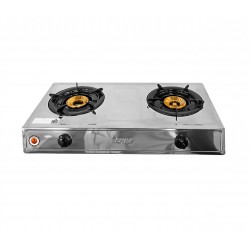 ROYAL 2 Gas Burner Stove Stainless Steel Table Top: GSSP-2GB013