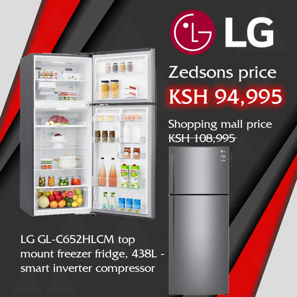 LG GL-C652HLCM top mount freezer fridge, 438L -  smart inverter compressor