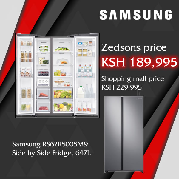 Samsung RS62R5005M9 Side by Side Fridge, 647L