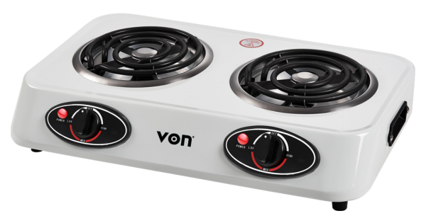 Von Table Top Double Coil Cooker: VACC0224CW